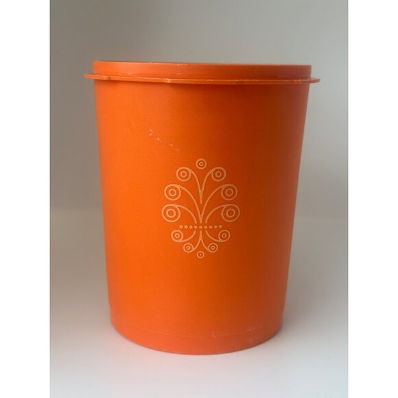 VTG Tupperware Harvest Servalier Canister 6.75" Plastic Container No Lid 809-6 - Picture 1 of 9